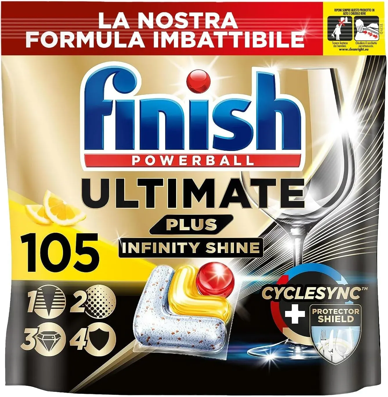 Finish Ultimate PLUS 105 Pastiglie
